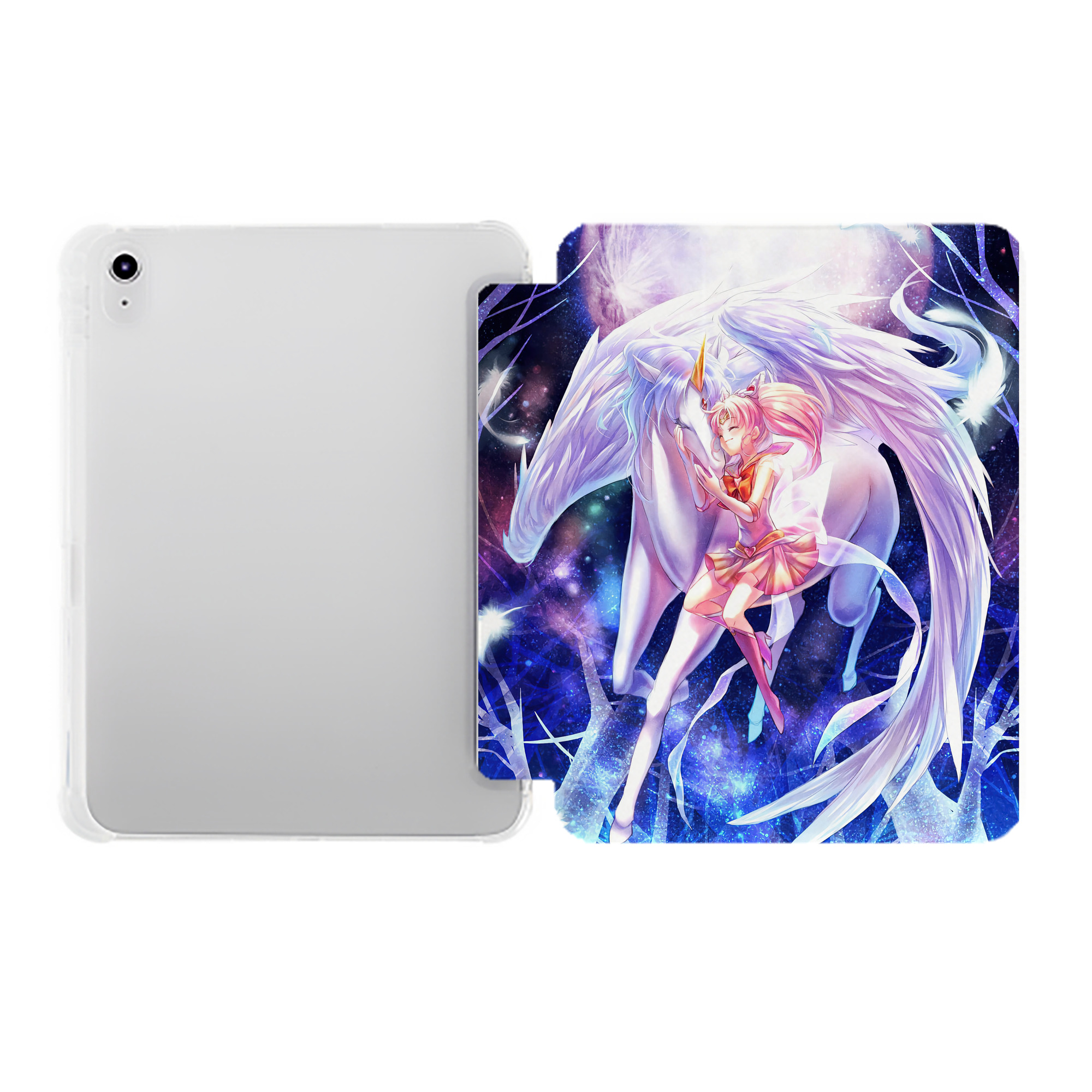 （画像用） 美少女戦士セーラームーン Sailor Moon IPad ケース ペン収納付き 三つ折りスタンド PUレザー×シリコン 対応機種9.5/10.5/10.9インチ
